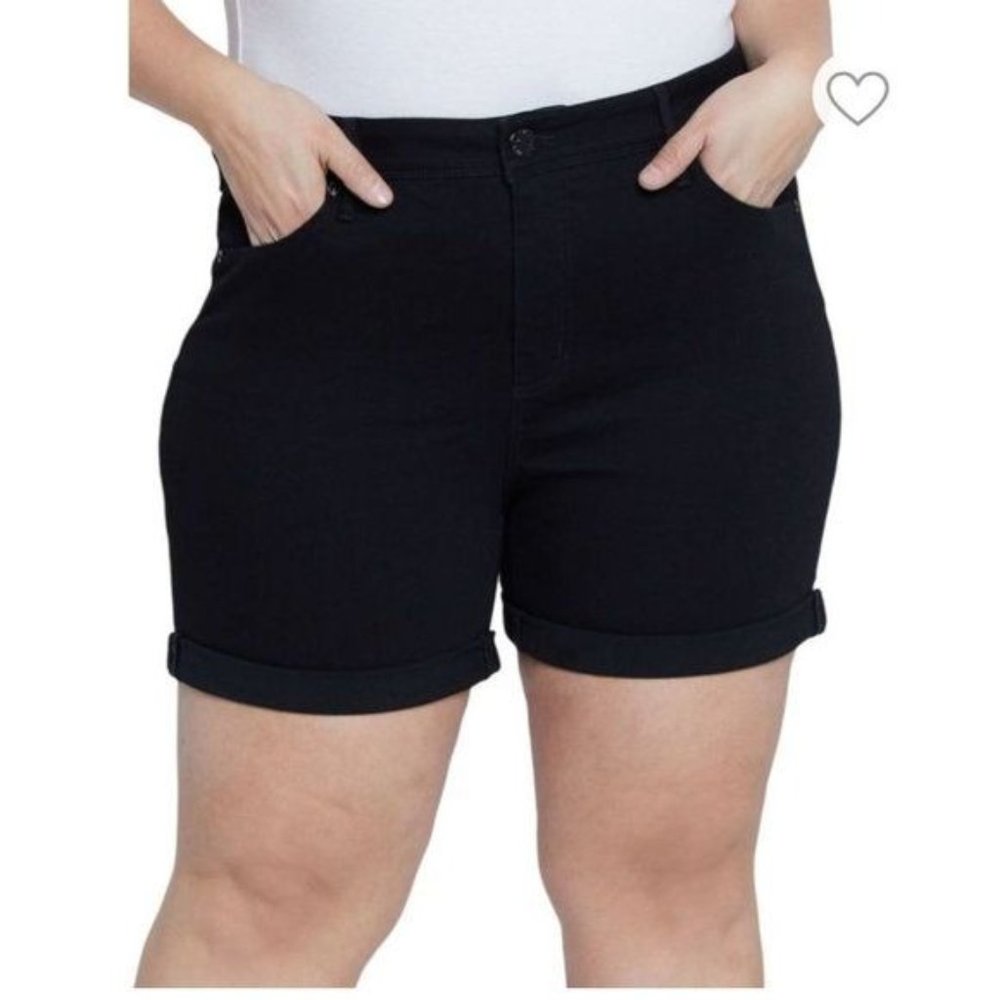 Seven7 Booty Shaper Short sz 24W Black shorts - Picture 4 of 14